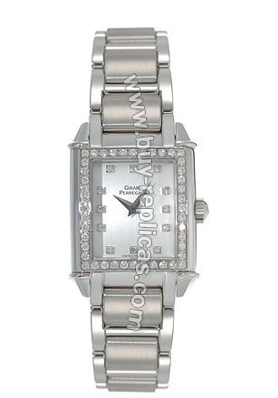 Girard Perregaux Vintage 1945 Diamond Stainless Steel Ladies Watch 25890-D11-A1A-11A