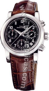 Girard Perragaux Sport Classique Stainless Steel Brown Leather Mens Watch 80210.0.11.6756