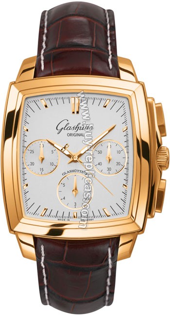 Glashutte Senator Karree Chronograph Mens Watch 39-31-51-51-04