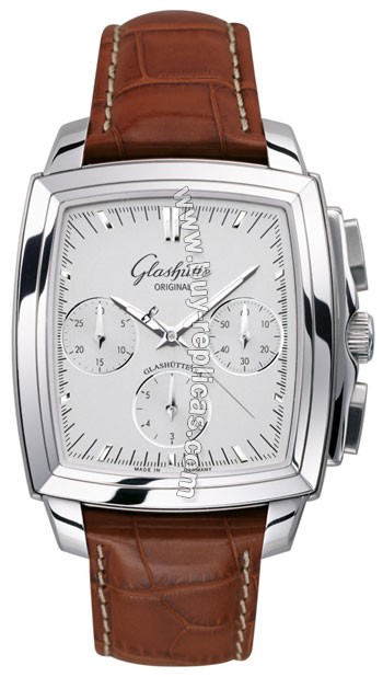 Glashutte Senator Karree Chronograph Mens Watch 39-31-53-52-04