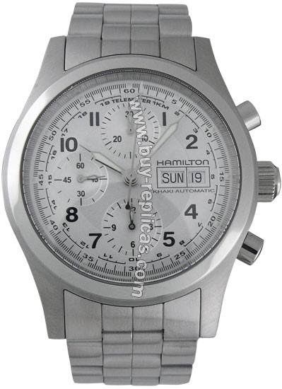 Hamilton Khaki Field Chrono Auto Steel XL Mens Watch H71516157