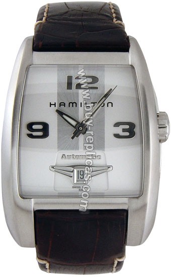 Hamilton Brooke XL Steel Brown Mens Watch H33515553