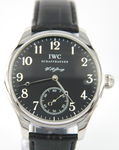 IWC Classic Pilot Automatic 18kt white Gold Black Watch