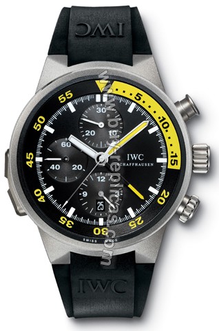 IWC Aquatimer Split Minute Chrono Titanium Black Mens Watch 3723-04