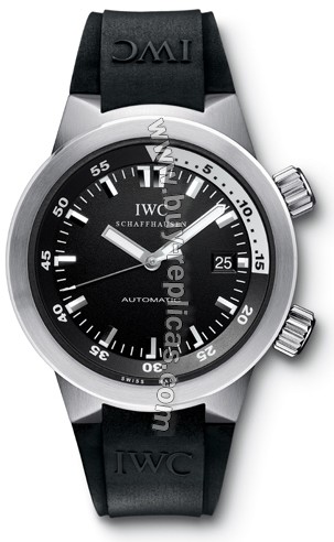 IWC Aquatimer Automatic Steel Black Mens Watch 3548-07