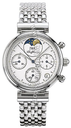 IWC Small Da Vinci Steel Moonphase Ladies Watch 3736-06