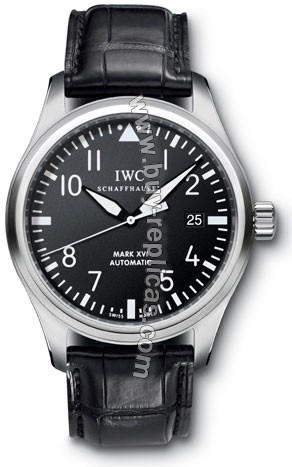 IWC Classic Pilot Mark XVI Steel Black Mens Watch 3255-01