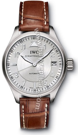 IWC Spitfire Pilot Midsize Steel Brown Unisex Watch 3256-02