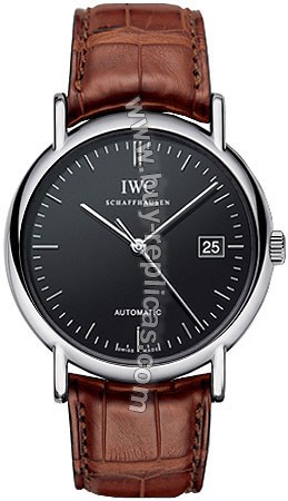 IWC Portofino Automatic Steel Brown Mens Watch 3533-13