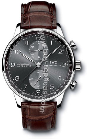 IWC Portuguese 18kt White Gold Brown Mens Watch 3714-31