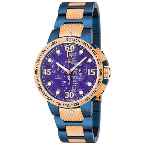 Invicta Infinity 3759 Purple Orange Teal Men's Chronograph Watch