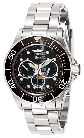 Invicta Diver Elite Moon Phase Mens Watch 7087