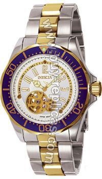 Invicta Open Heart Two-Tone Steel Diver Automatic Mens Watch 3435