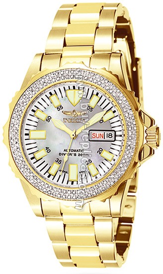 Invicta Abyss Diamond Gold Tone Mens Watch 7099