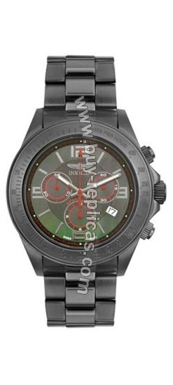 Invicta Speedway II Gun Metal Chronograph Mens Watch 4319