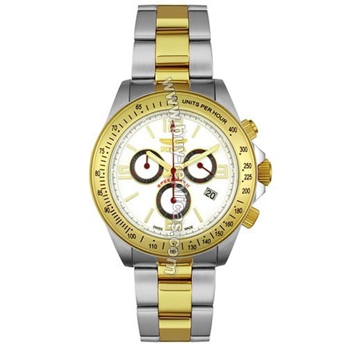 Invicta 3518 Speedway Chronograph White Mens Watch