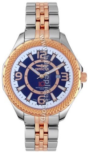 Invicta 3664 Flight Collection Blue Dial Mens Watch