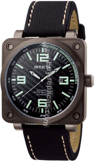 Invicta 3966 Square Corduva Mens Watch