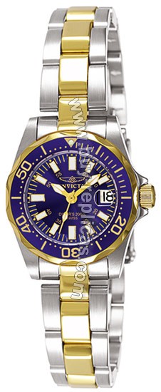 Invicta Sapphire Diver Two Tone Ladies Watch 7064