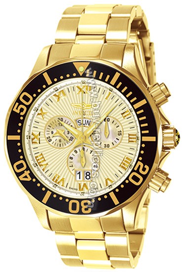 Invicta Ocean Ghost III Gold Tone Mens Watch 7012