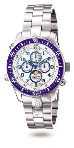 Invicta Caprice Two Tone Multi-Function Moon Phase Mens Watch 4141