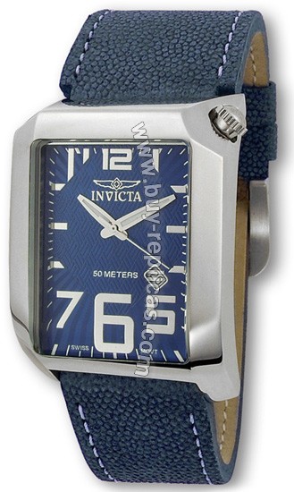 Invicta Men's Leather and Stainless Steel Watch 2738