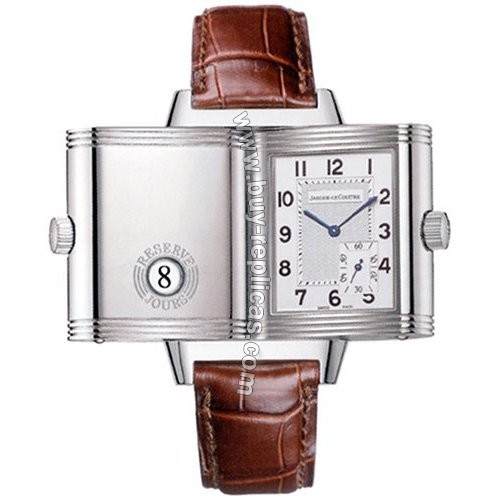 Jaeger LeCoultre Reverso Sun Moon Stainless Steel Mens Watch 304.84.20