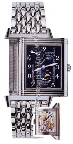 Jaeger LeCoultre Reverso Grande Sun Moon 18kt White Gold Mens Watch 275.31.70