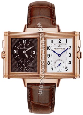 Jaeger LeCoultre Reverso Duo 18kt Rose Gold Mens Watch 271.24.10