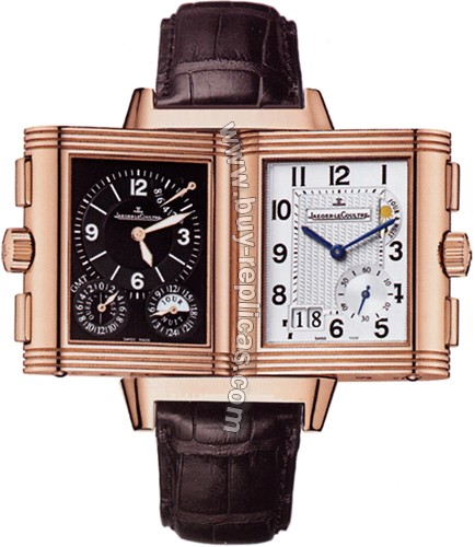 Jaeger LeCoultre Reverso Grande GMT 18kt Rose Gold Mens Watch 302.24.20