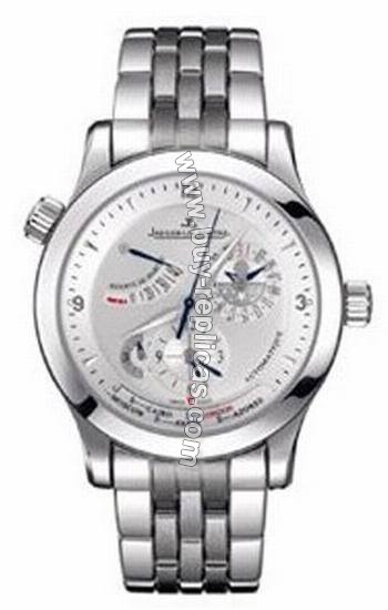 Jaeger LeCoultre Master Compressor Geographic Stainless Steel Mens Watch 1508120