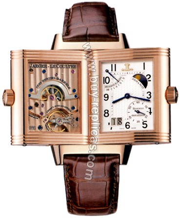 Jaeger LeCoultre Reverso Septantieme 18kt Rose Gold Mens Watch 300.24.20