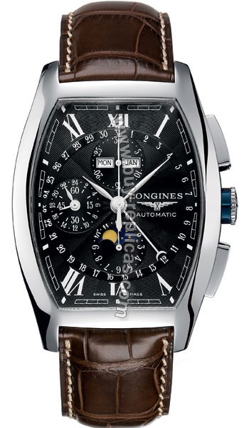 Longines Evidenza Moonphase Chronograph Mens Watch L2.688.4.58.9