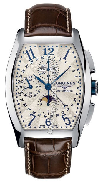 Longines Evidenza Moonphase Chronograph Mens Watch L2.688.4.78.9