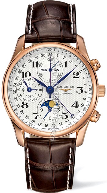 Longines Master Moonphase Chronograph Mens Watch L2.673.8.78.5