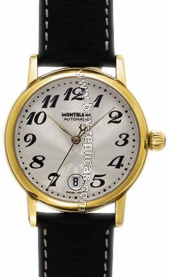 Montblanc Star Gilt Large 18kt Gold-Plated Mens Watch 9635