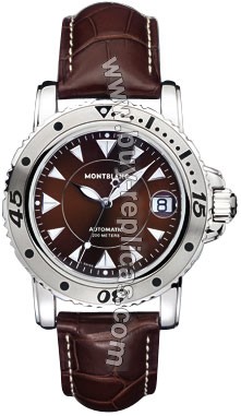 Montblanc Sport Large Automatic Steel Brown Mens Watch 26949