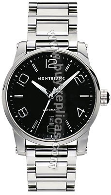 Montblanc Timewalker Large Automatic Black Mens Watch 9672