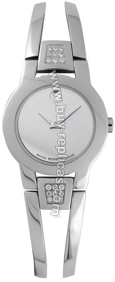 Movado Amorosa Diamond Steel Bangle Ladies Watch 0605895