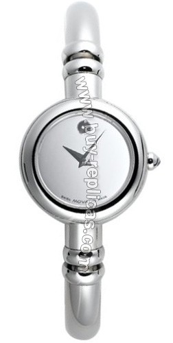 Movado Bareleto Onyx Bangle Ladies Watch 0605517