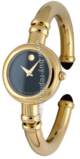 Movado Bareleto Gold-Plated Unisex Watch 0605634