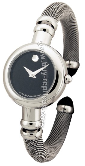 Movado Bareleto Mesh Bangle Ladies Watch 0605569