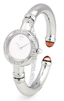 Movado Bareleto Diamond & Citrine Bangle Ladies Watch 0605521