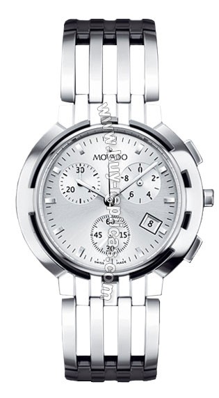 Movado Esperanza Chronograph Silver Dial Steel Mens Watch 0605823