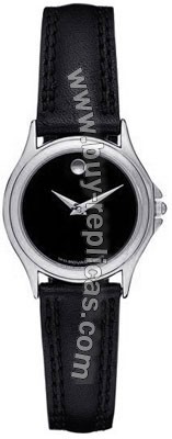 Movado Folio Steel Black Ladies Watch 0605762