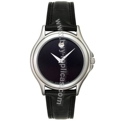 Movado Folio Steel Black Mens Watch 0605761