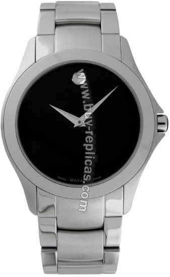 Movado Military Steel Mens Watch 0605869