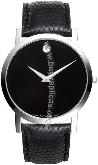 Movado Classic Museum Black Mens Watch 0605649