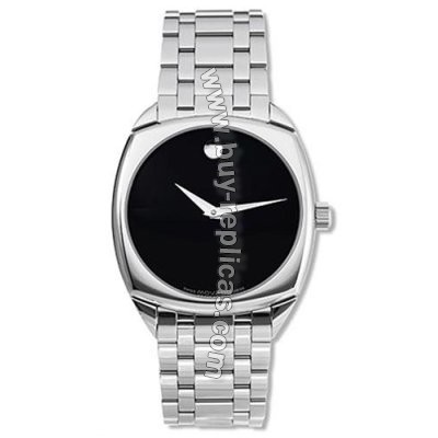 Movado Black Museum Mens Watch 0605568