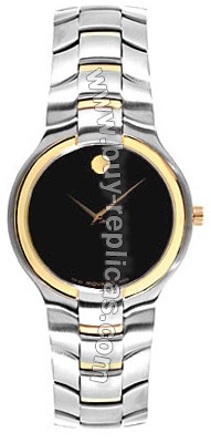 Movado Portico Two Tone Mens Watch 0604573